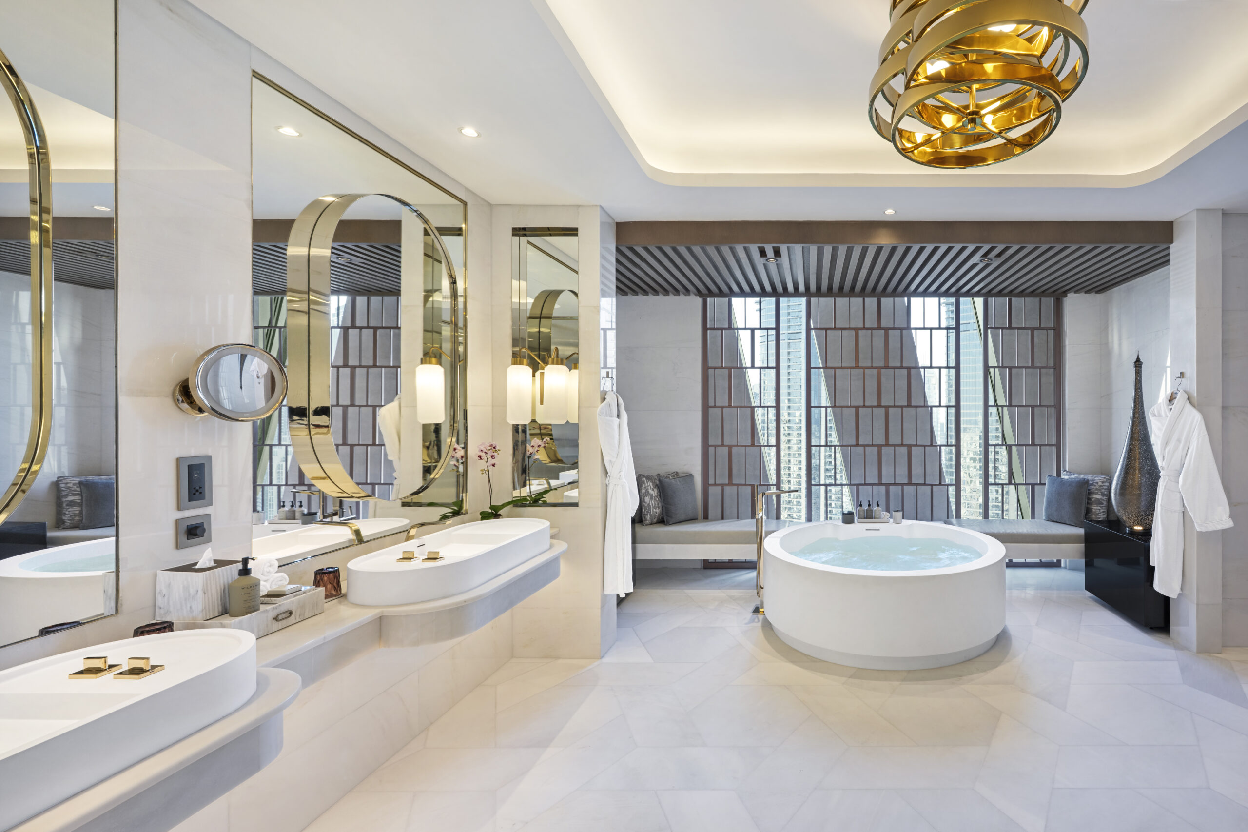 Mandarin Oriental Downtown Dubai Room Presidential Suite Bathroom