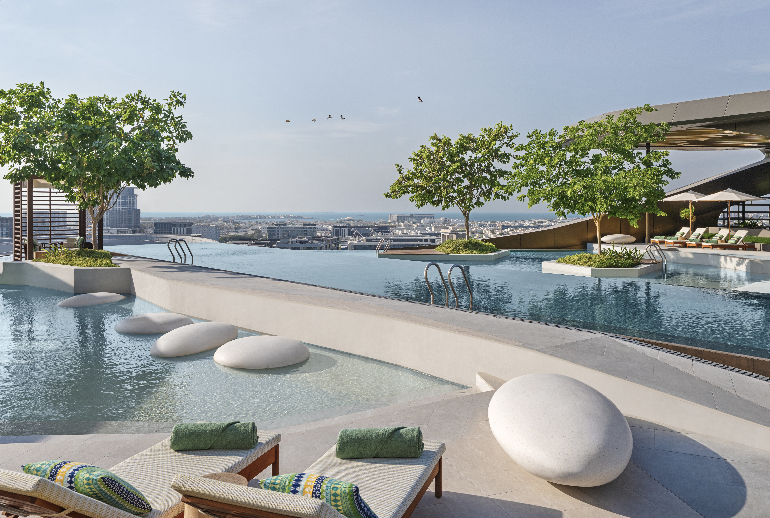 Mandarin Oriental Downtown Dubai Pool Area