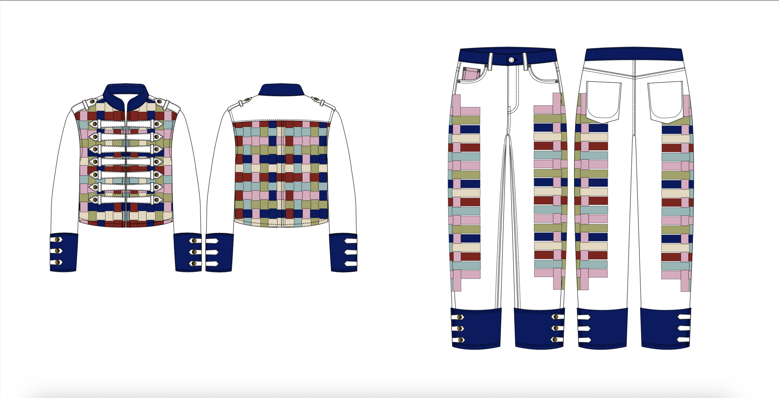 Luxurious Marble Circus Tshepo Jeans Atelier Collection by Naledi Dlamini