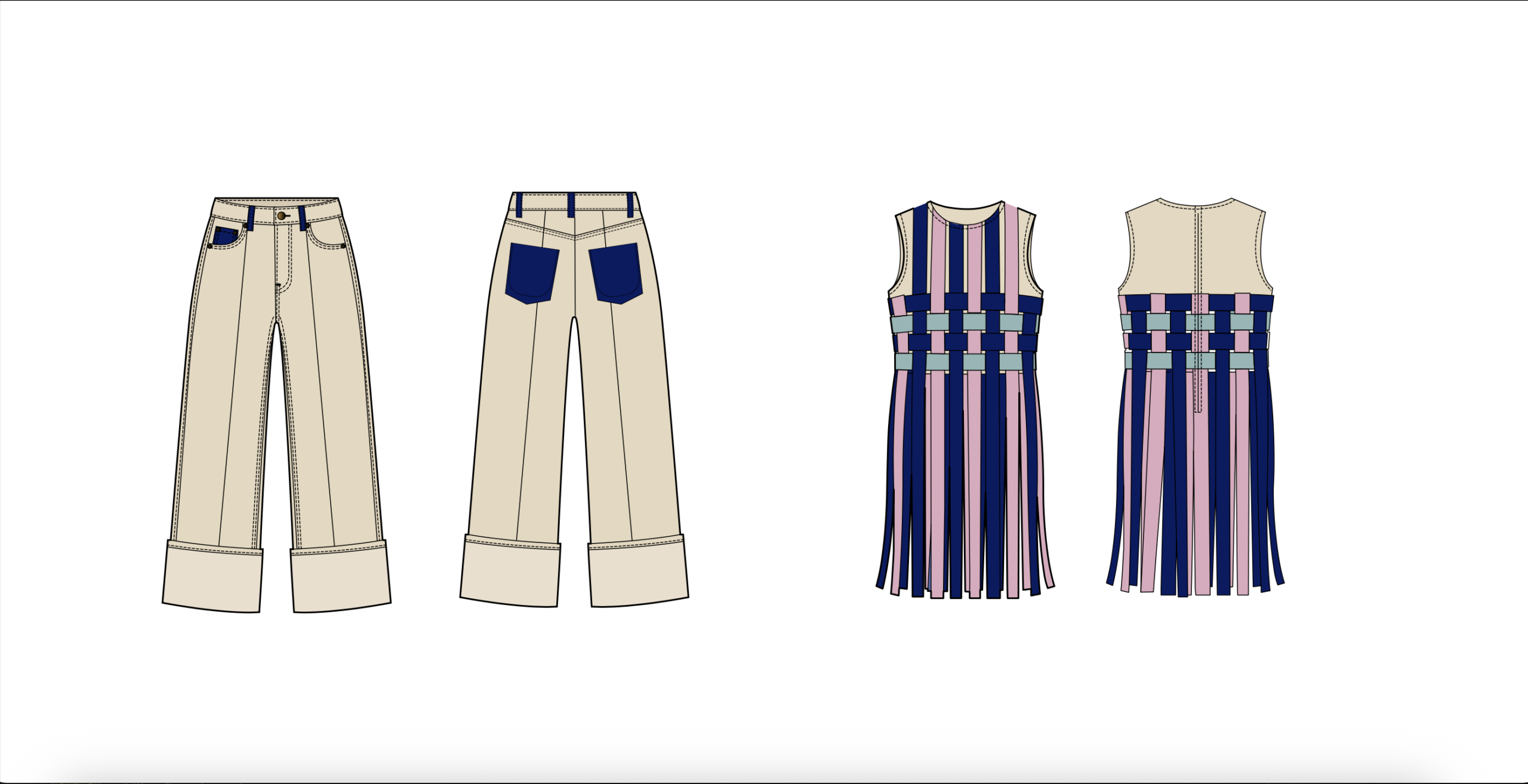 Luxurious Marble Circus Tshepo Jeans Atelier Collection by Naledi Dlamini