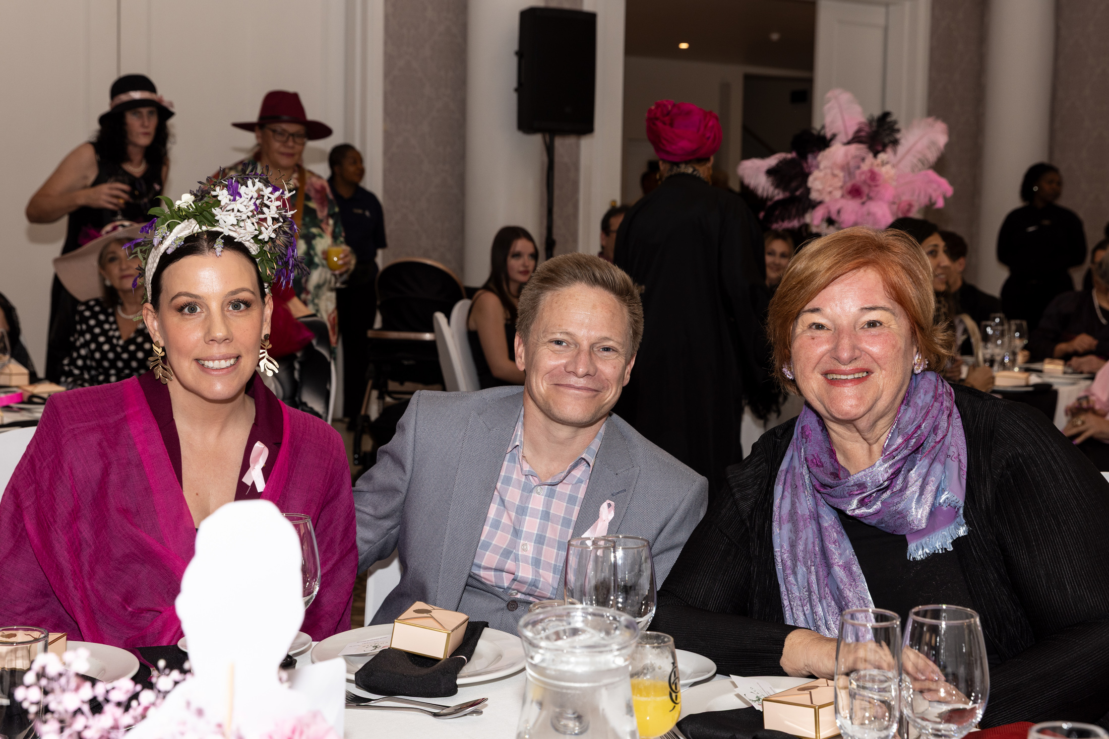 The Pink Society Carmen Cares Foundation David and Candice Price, Shirley Downie