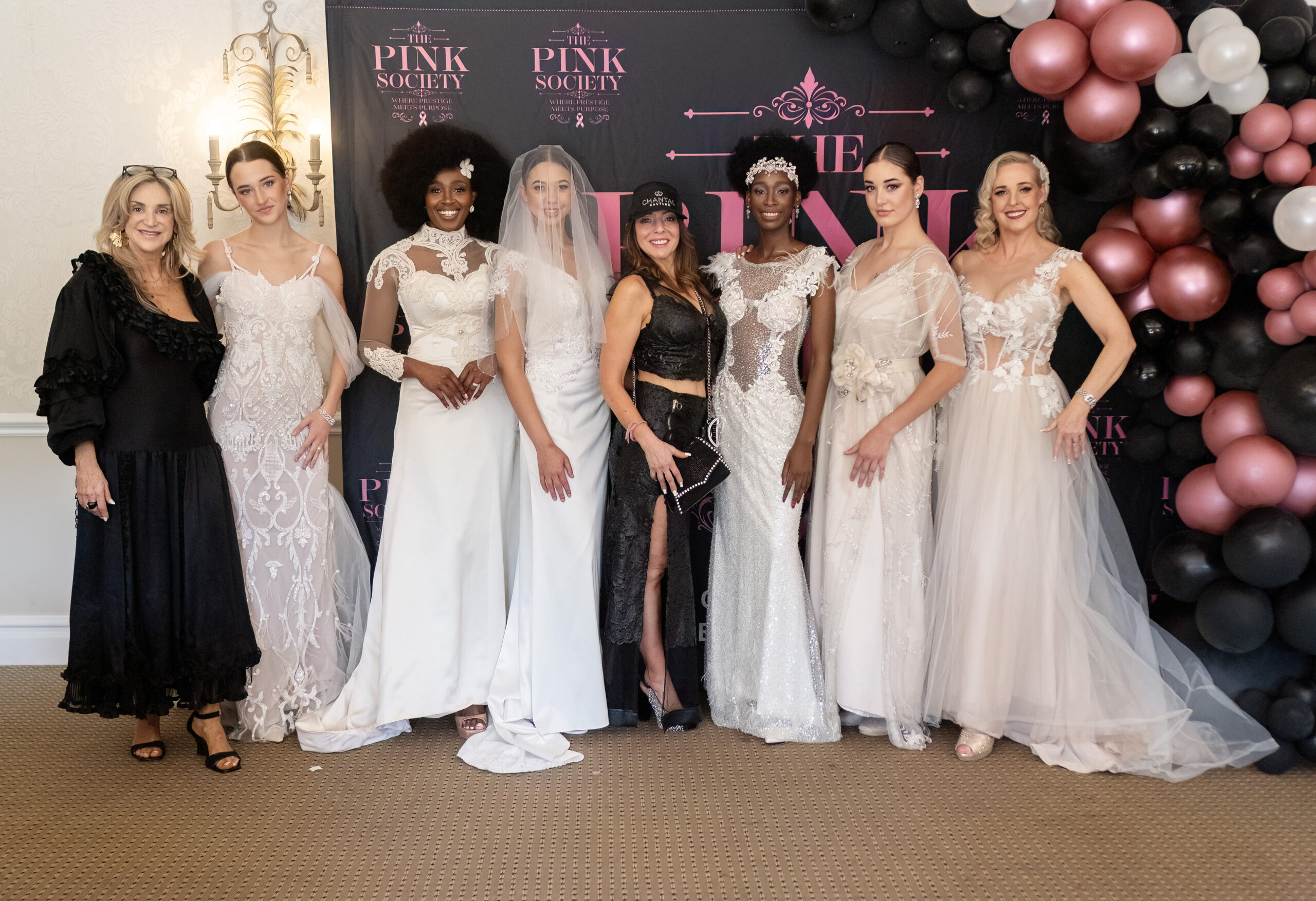 The Pink Society Carmen Cares Foundation Designer Chantel Couture with her models
