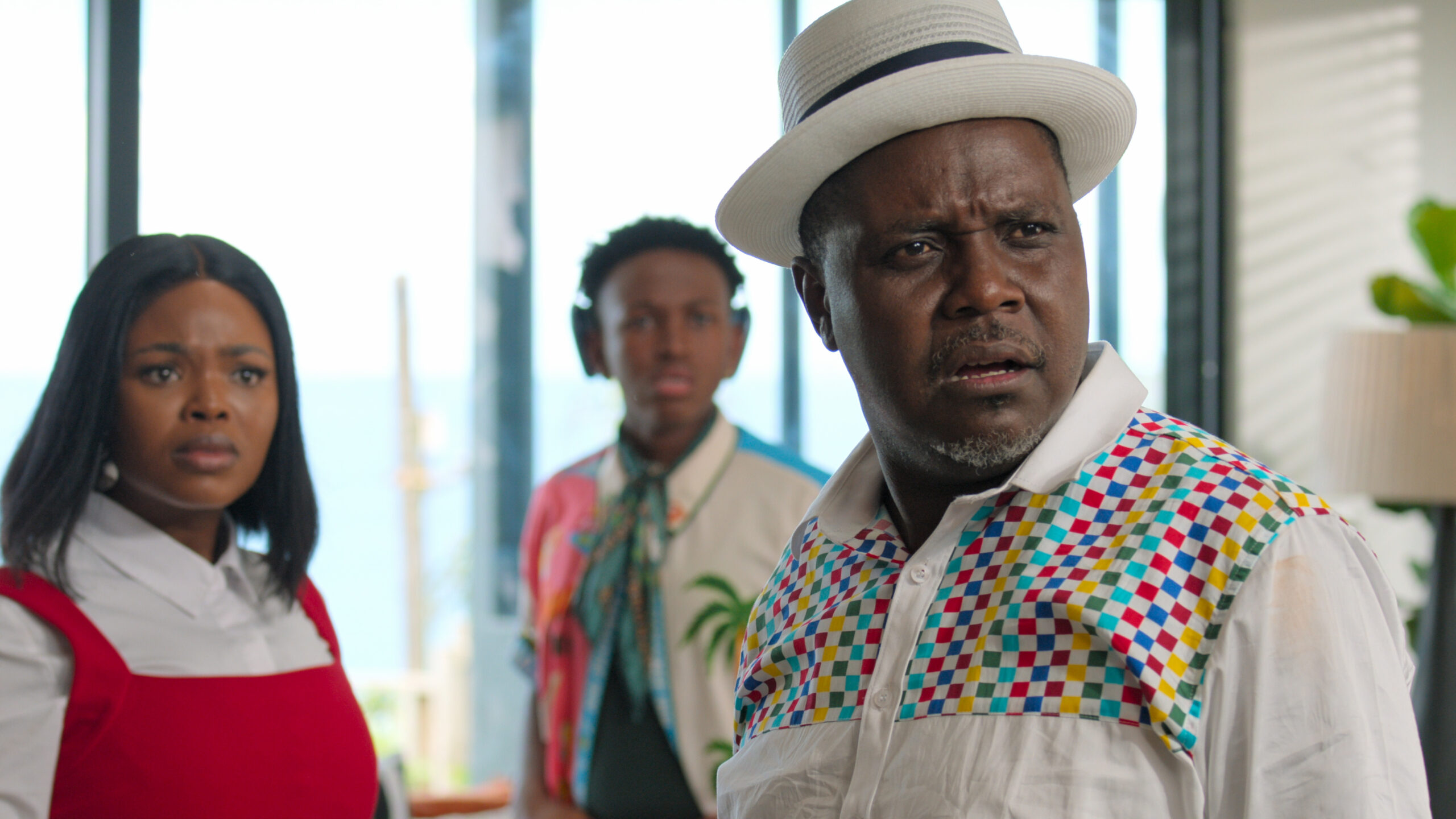 How To Ruin Diwali S1. (L to R) Rosemary Zimu-mnguni as Mmabatho, Meshack Mavuso as Mandla in How To Ruin Diwali S1. Cr. Courtesy of Netflix © 2026