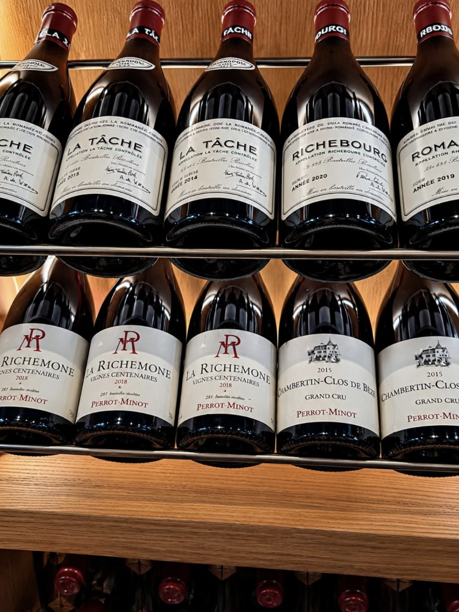 Rows of carefully stored bottles underline the scale and depth of the wine programme at Atlantis The Palm