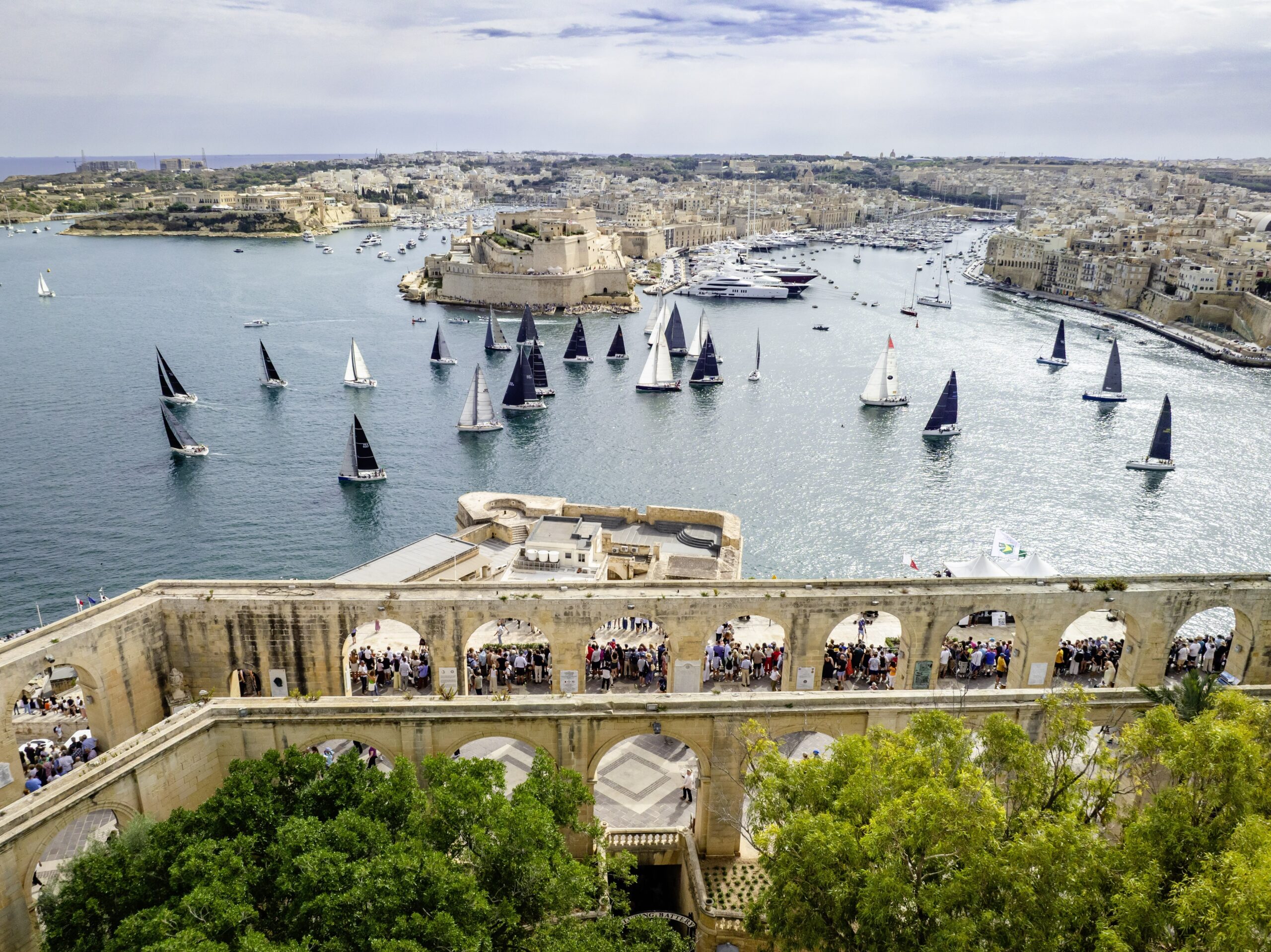 AN INTERNATIONAL FLEET OF 117 YACHTS CONTESTED THE START OF THE 46TH ROLEX MIDDLE SEA RACE
