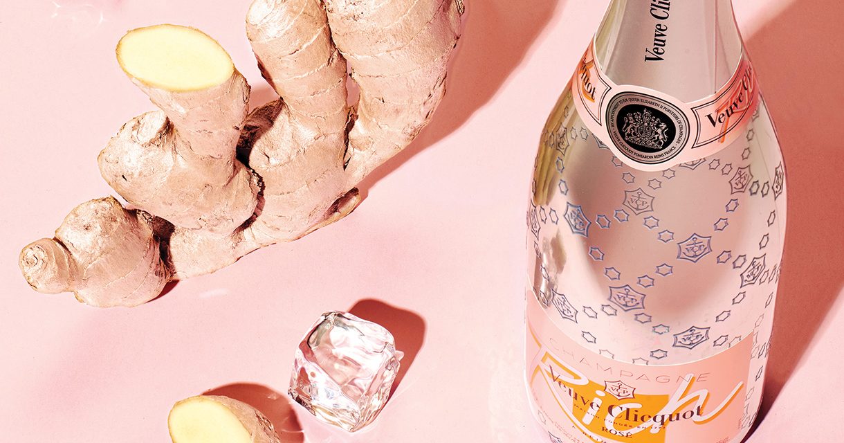 Champagne  on  the  rocks  is  the  drink  of  the  summer