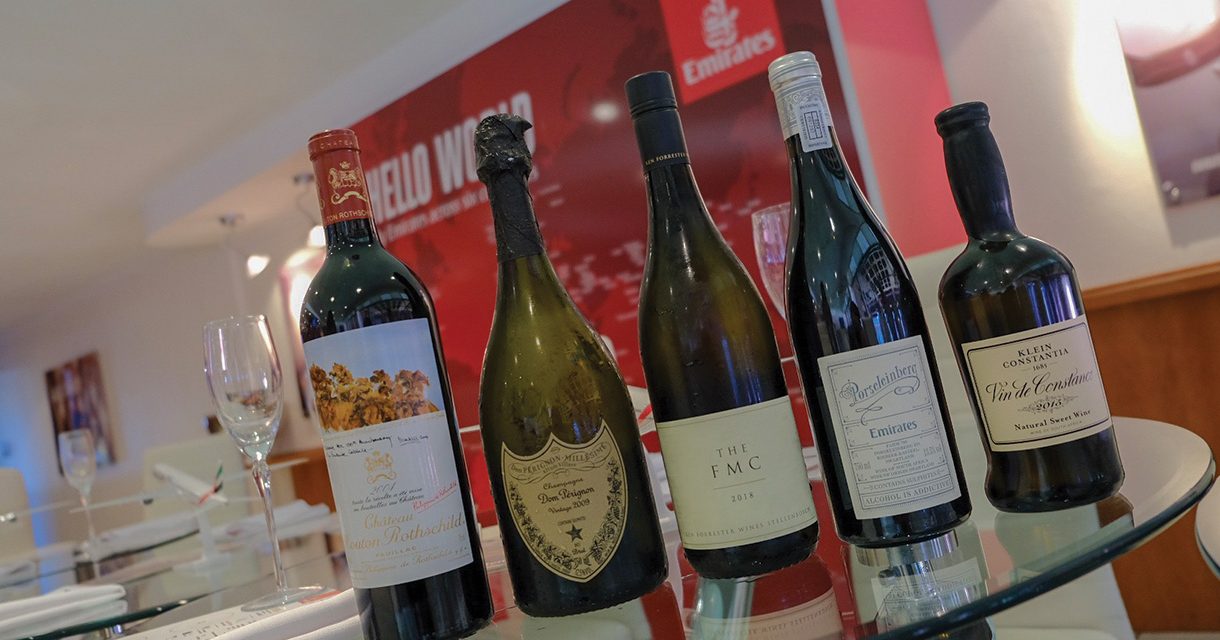EMIRATES SHOWCASES PROUDLY SOUTH AFRICAN WINES SERVED ONBOARD