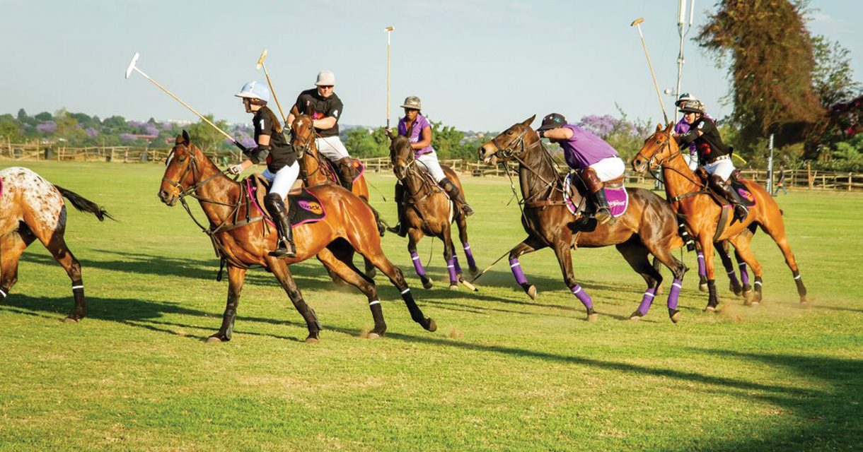 Playing for Pink Ladies Invitational Polo