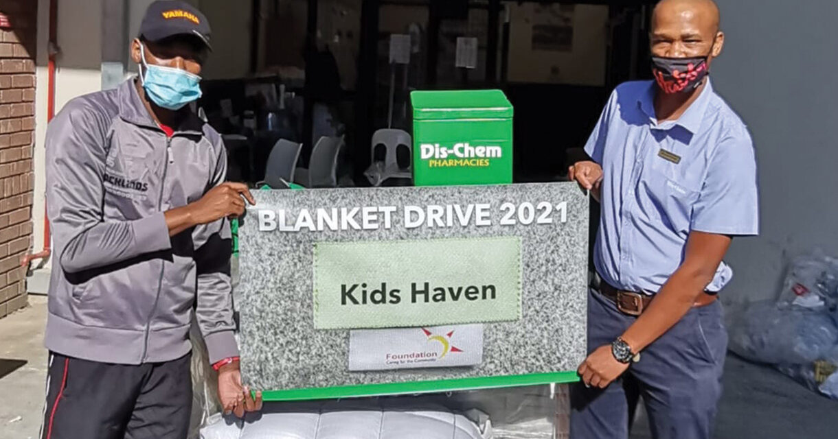 Another 5200 blankets donated by the Dis-Chem foundation for those in need