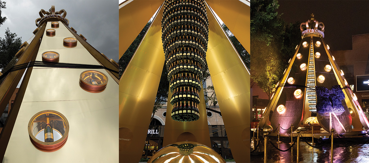 Moet-and-Chandon-Golden-Tree-reveal