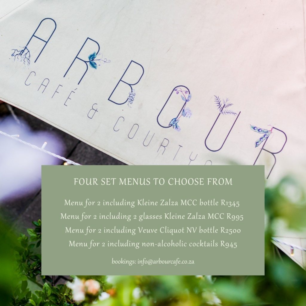 Valentine’s Day dinner at Arbour Café and Courtyard