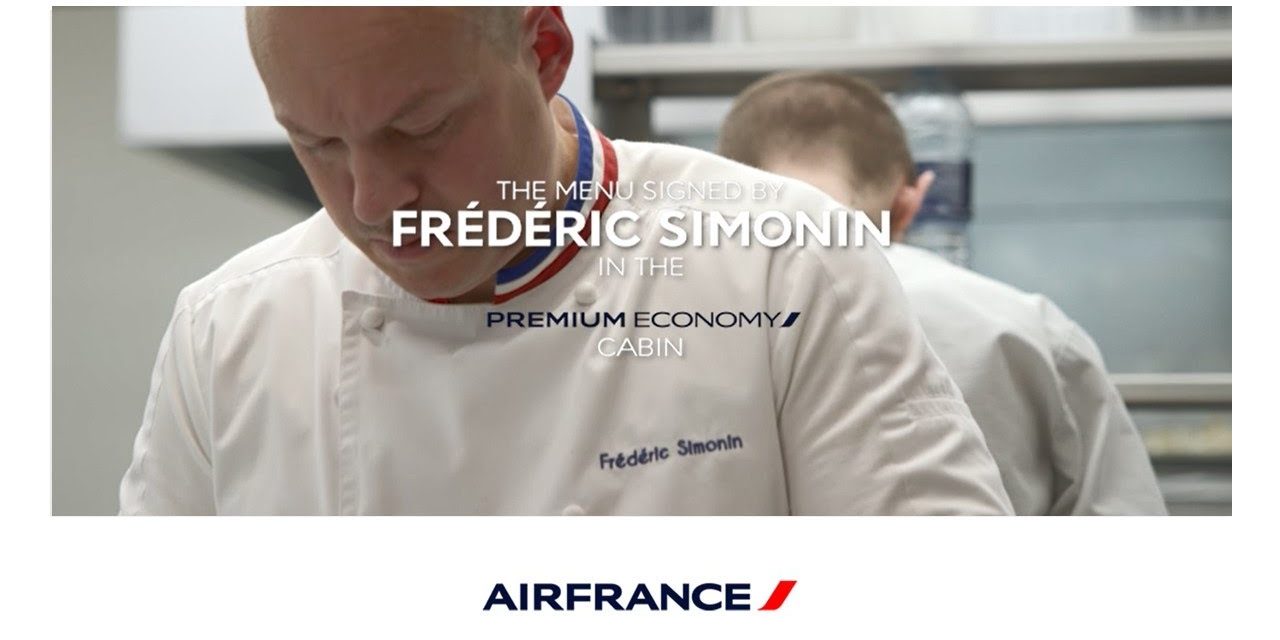 Air France launches its new “signature” menus in Premium Economy with Frédéric Simonin on flights to South Africa