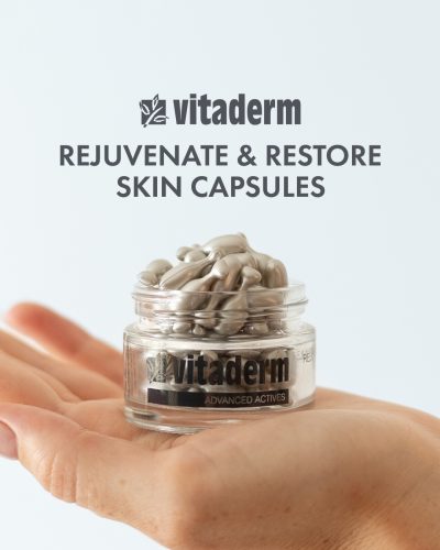 Botox in a bottle? Discover Vitaderm’s Rejuvenate & Restore Skin Capsules, featuring Argireline® for Botox