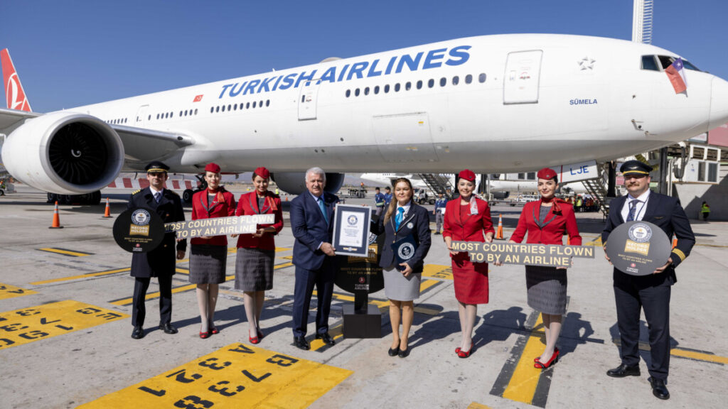 Guinness World Records™ Title for Most Countries Flown to by an Airline