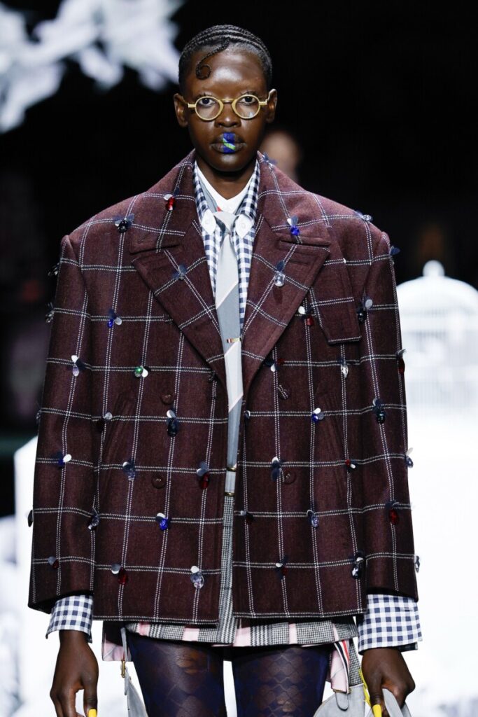 SWAROVSKI’S MILLENIA JEWELS LEND BRILLIANCE TO THOM BROWNE’S FALL 2025 COLLECTION