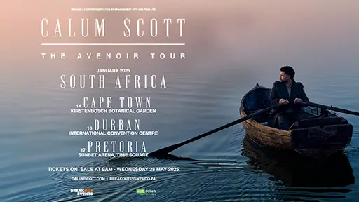 Tickets are now on sale for Calum Scott’s SA leg of ‘The Avenir’ global tour in January 2026.