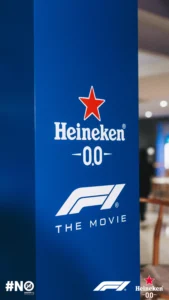 Heineken 0.0 poster for the F1 Movie.