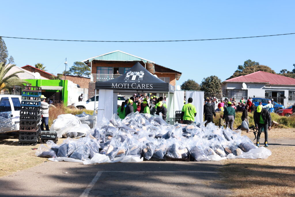 Moti Cares Foundation. 
Blankets in a pile
