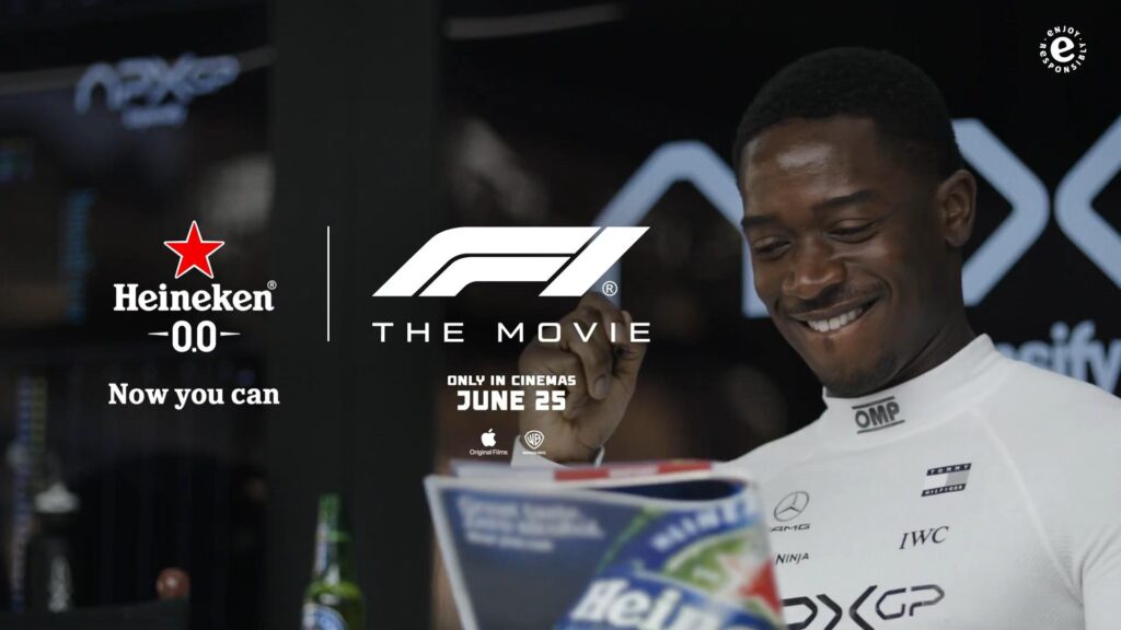 Heineken® 0.0 takes pole position at the F1® movie premiere