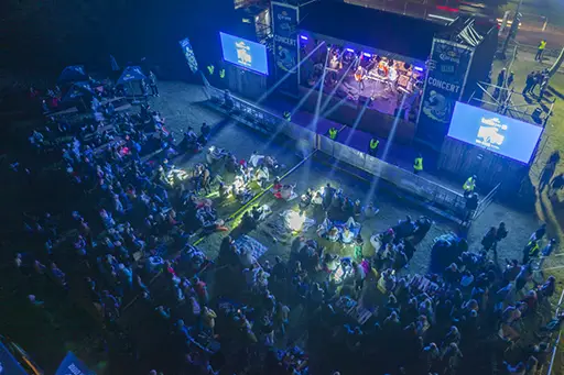 Ballito Pro 2025 Updates. Crowd enjoying the music.