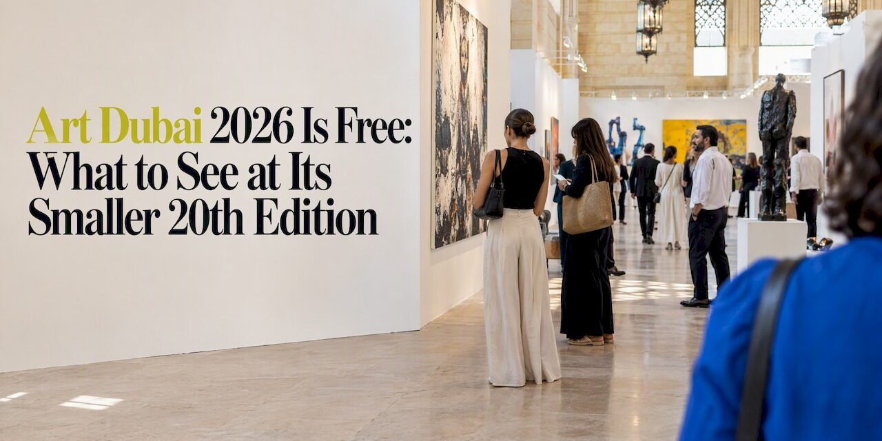Art Dubai 2026 Is Free: What to See at Its Smaller 20th Edition