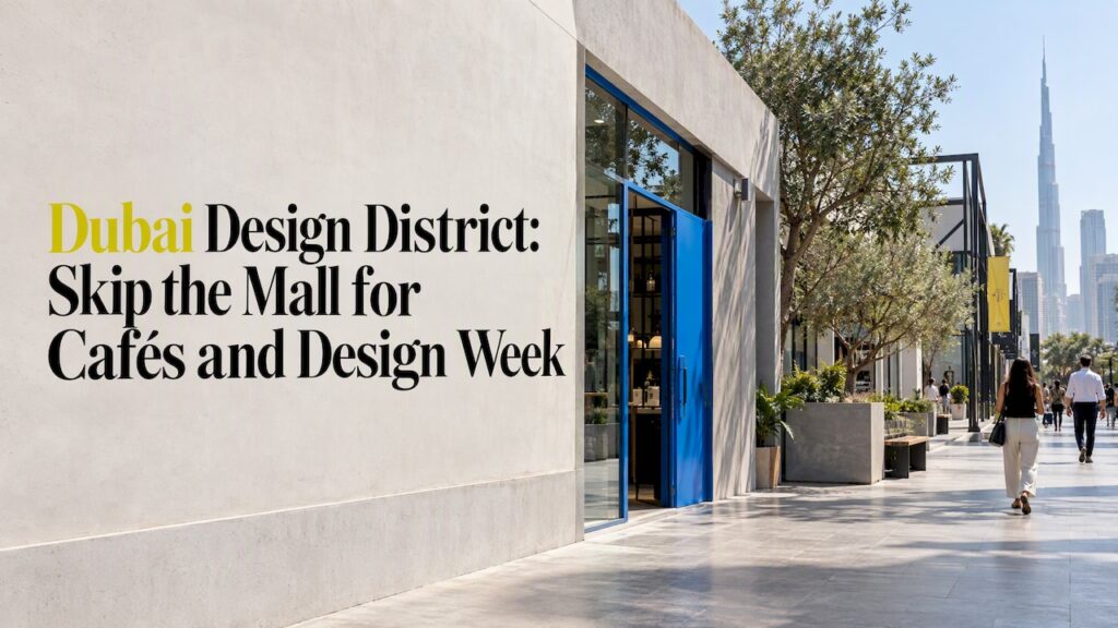 Dubai Design District: Skip the Mall for Cafés and Design Week