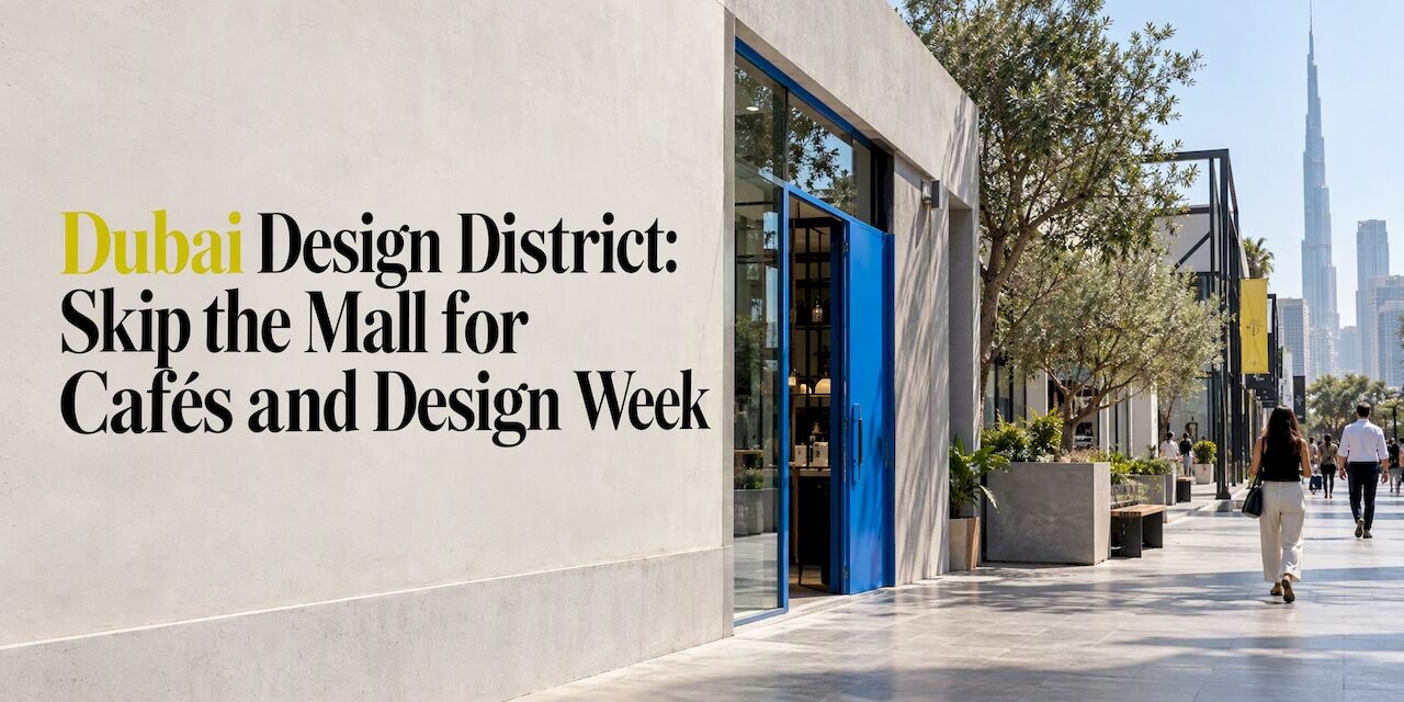 Dubai Design District: Skip the Mall for Cafés and Design Week