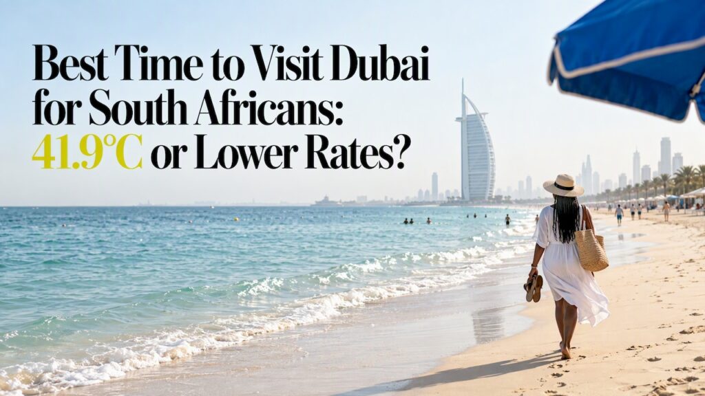 Best Time to Visit Dubai for South Africans: 41.9°C or Lower Rates?