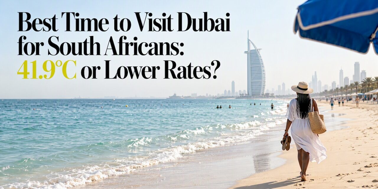 Best Time to Visit Dubai for South Africans: 41.9°C or Lower Rates?