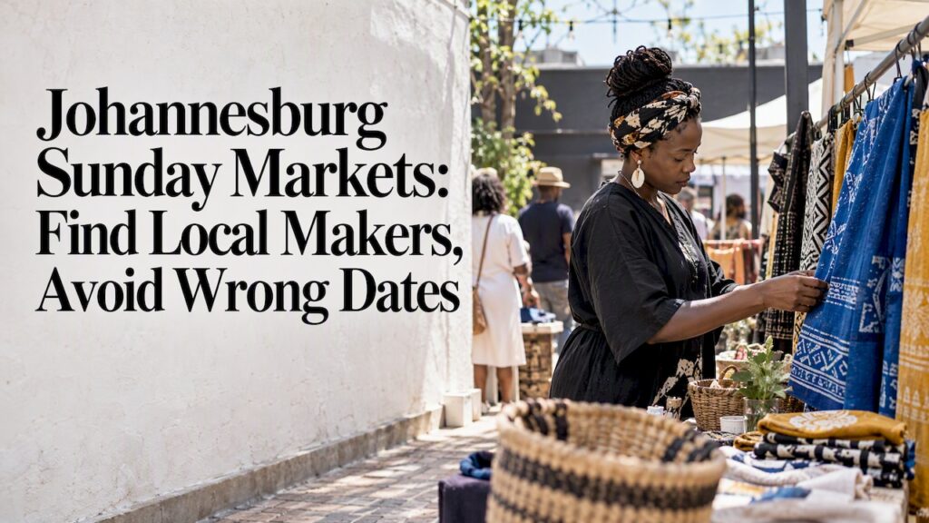 Johannesburg Sunday Markets: Find Local Makers, Avoid Wrong Dates