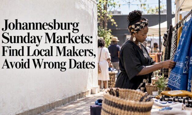 Johannesburg Sunday Markets: Find Local Makers, Avoid Wrong Dates