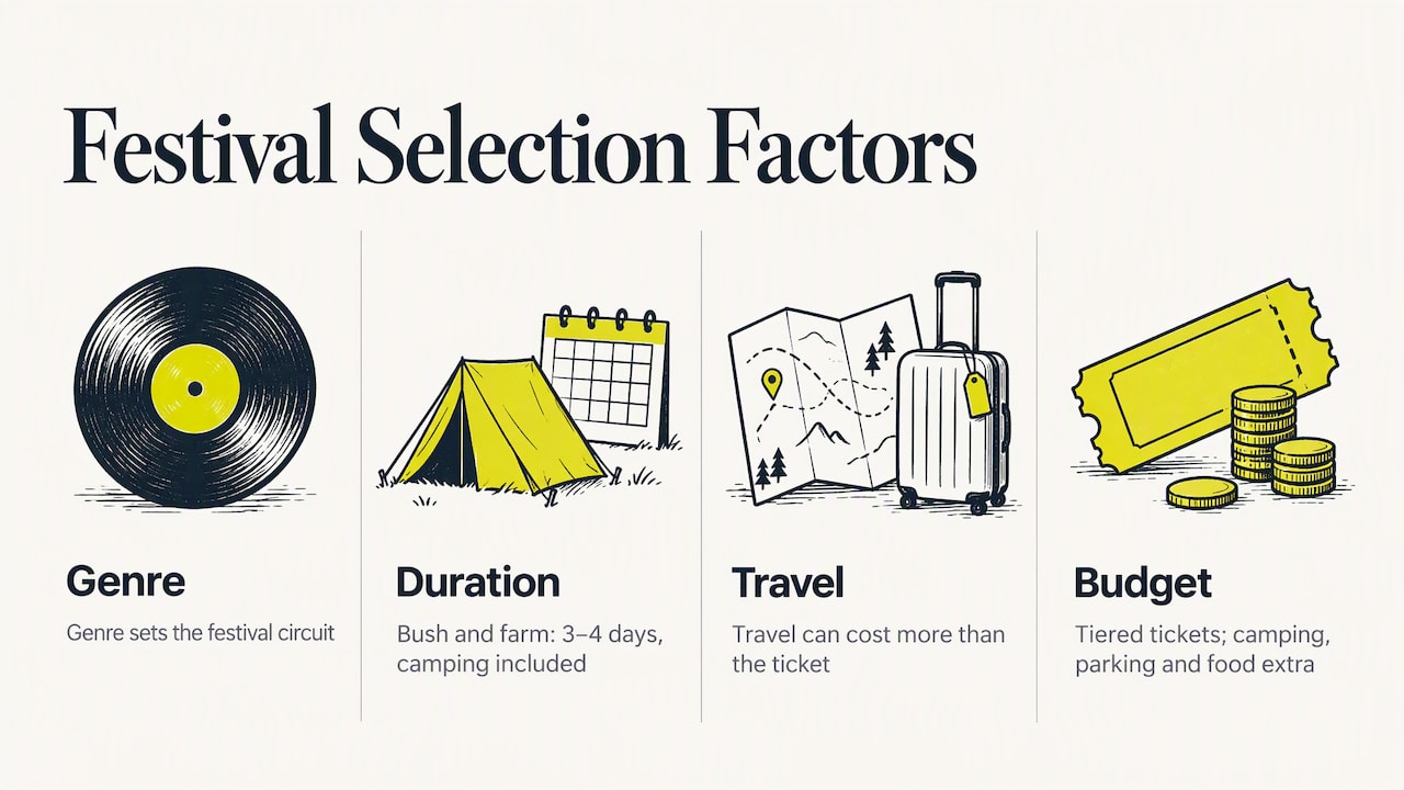 Four factors for choosing a South African festival